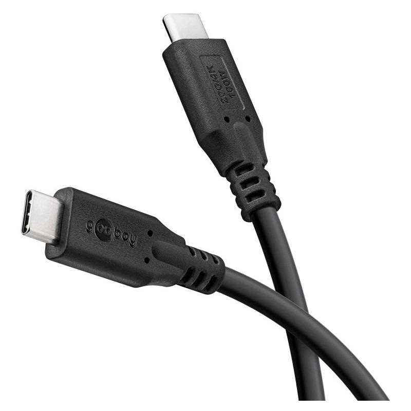 Goobay USB-C cable USB4 Thunderbolt 3 100W PD 20Gbit/s (4K) in various lengths